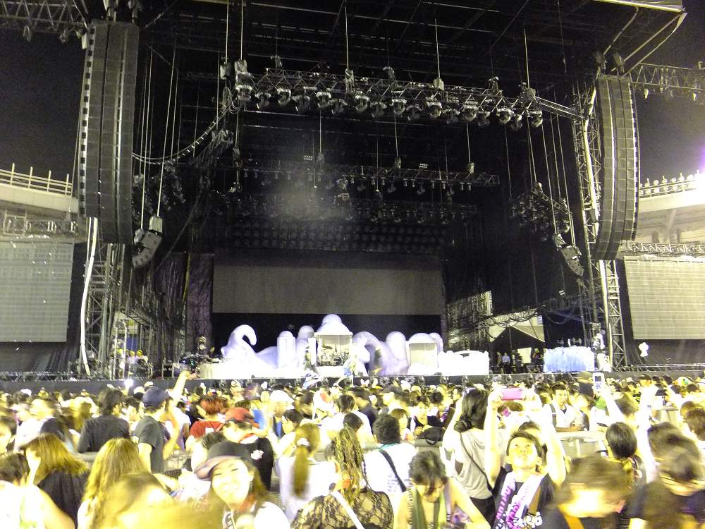 レディー・ガガの公演が終了。