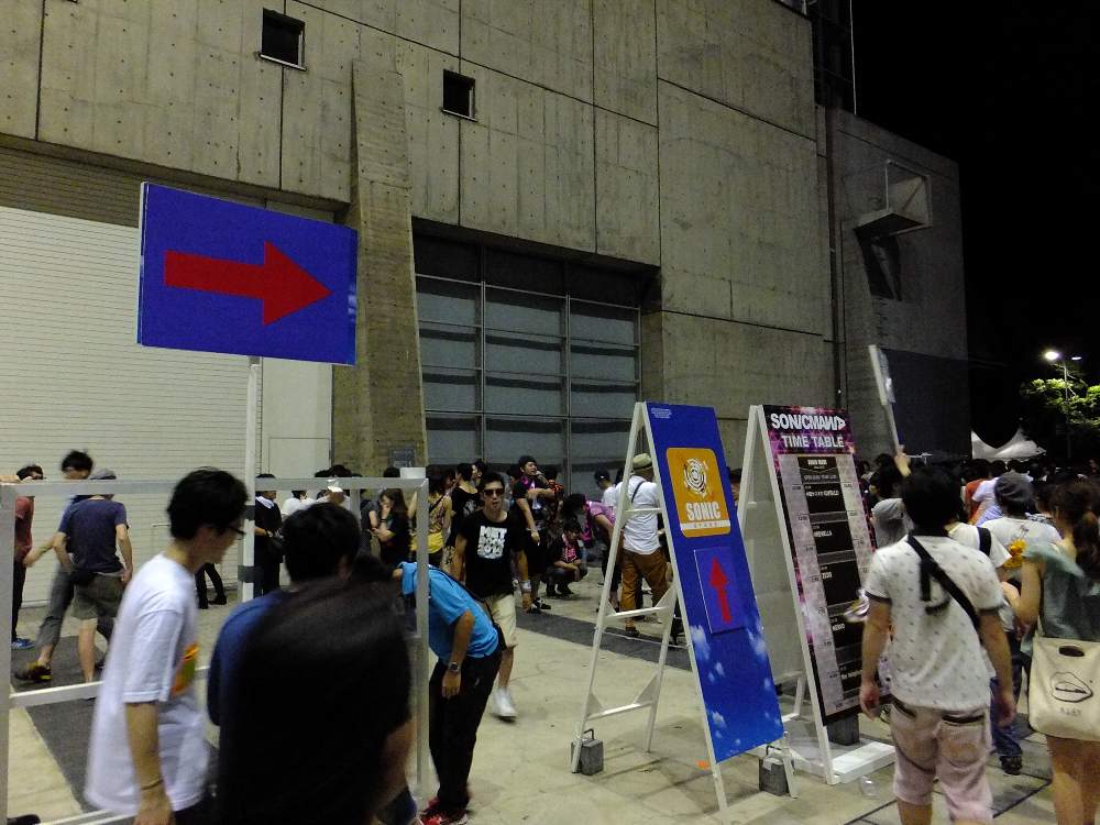 ゼッドの開始時、迂回通路へ誘導される。