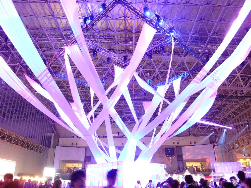 飲食店スペースの造形物。