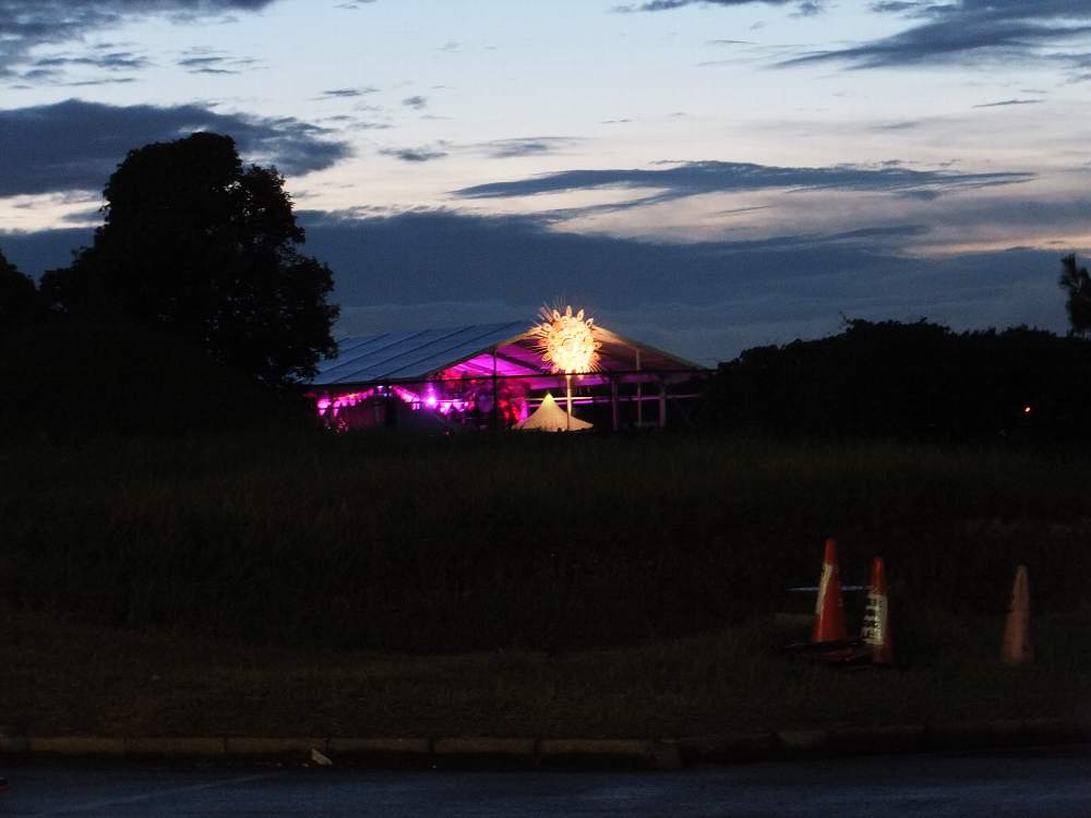 マリンステージから見えるシーサイドガーデン。