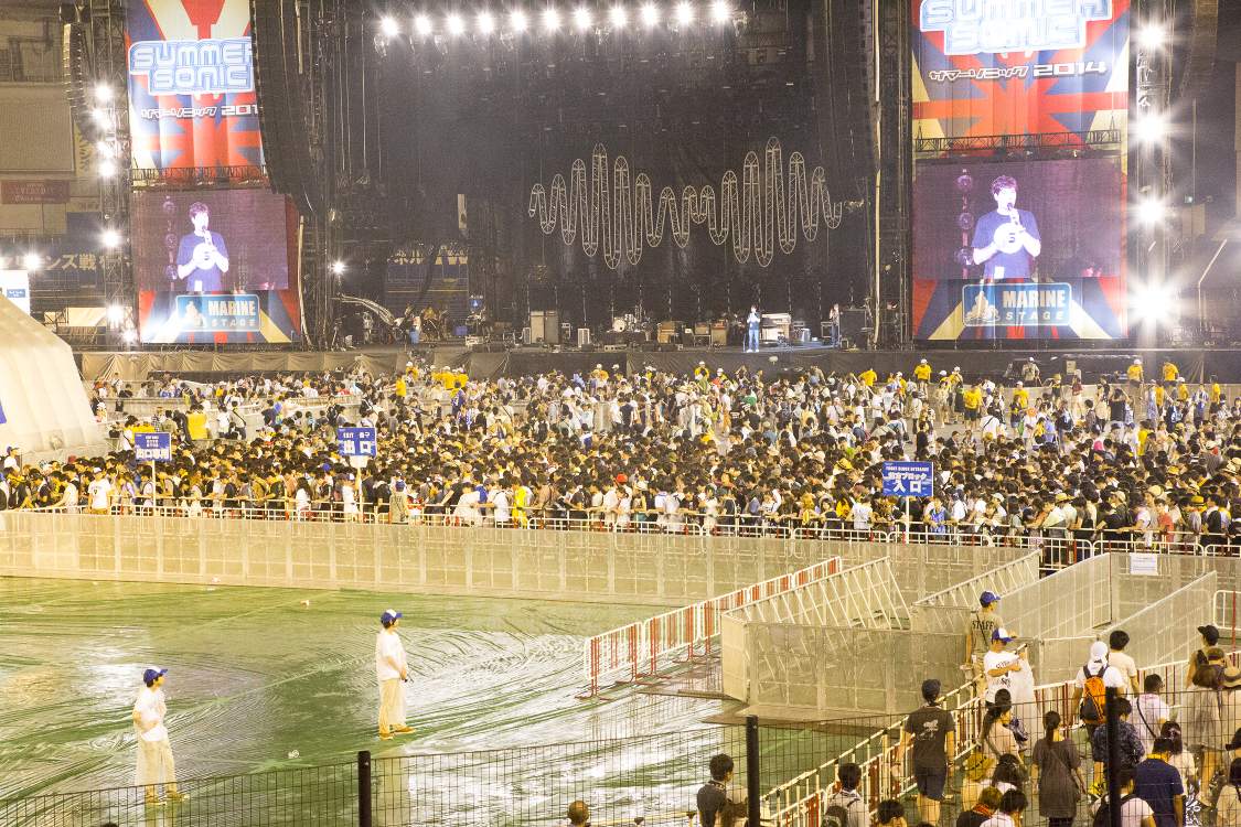 アリーナ後方は既にいない。