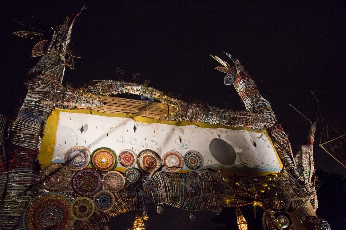 入り口側には文字の表記があったが出口側にはなかった。