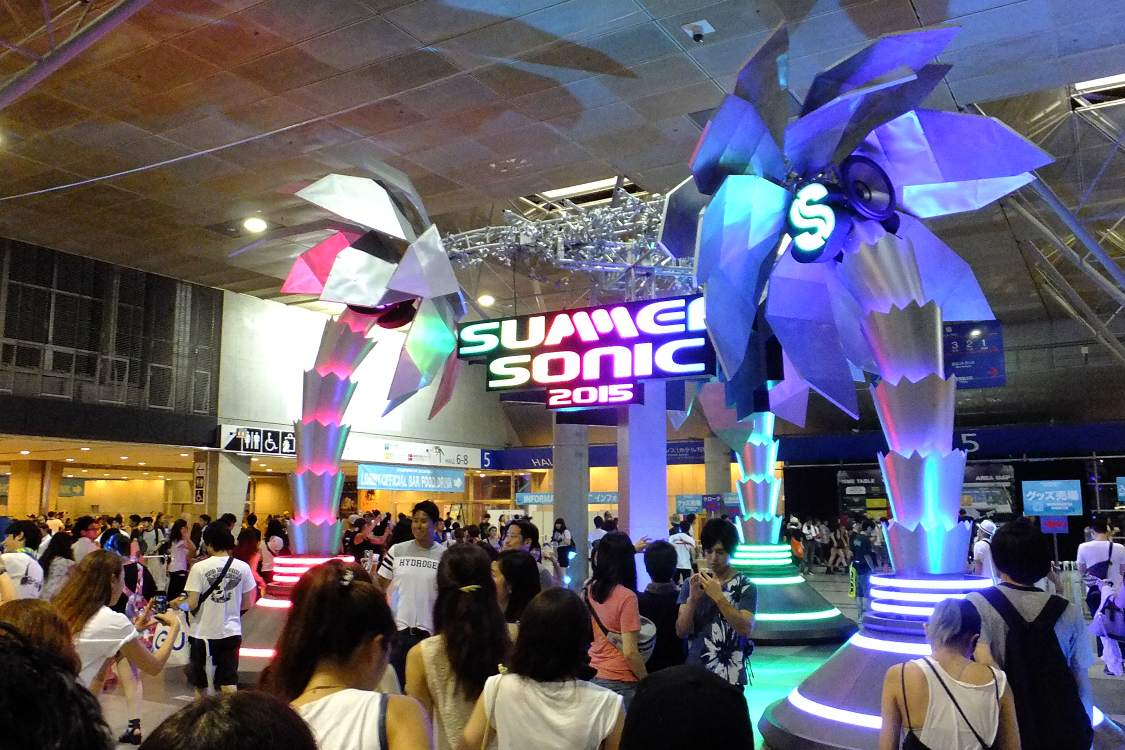 サマーソニックの造形物。ソニックマニアにはわざわざ作らないようだ。