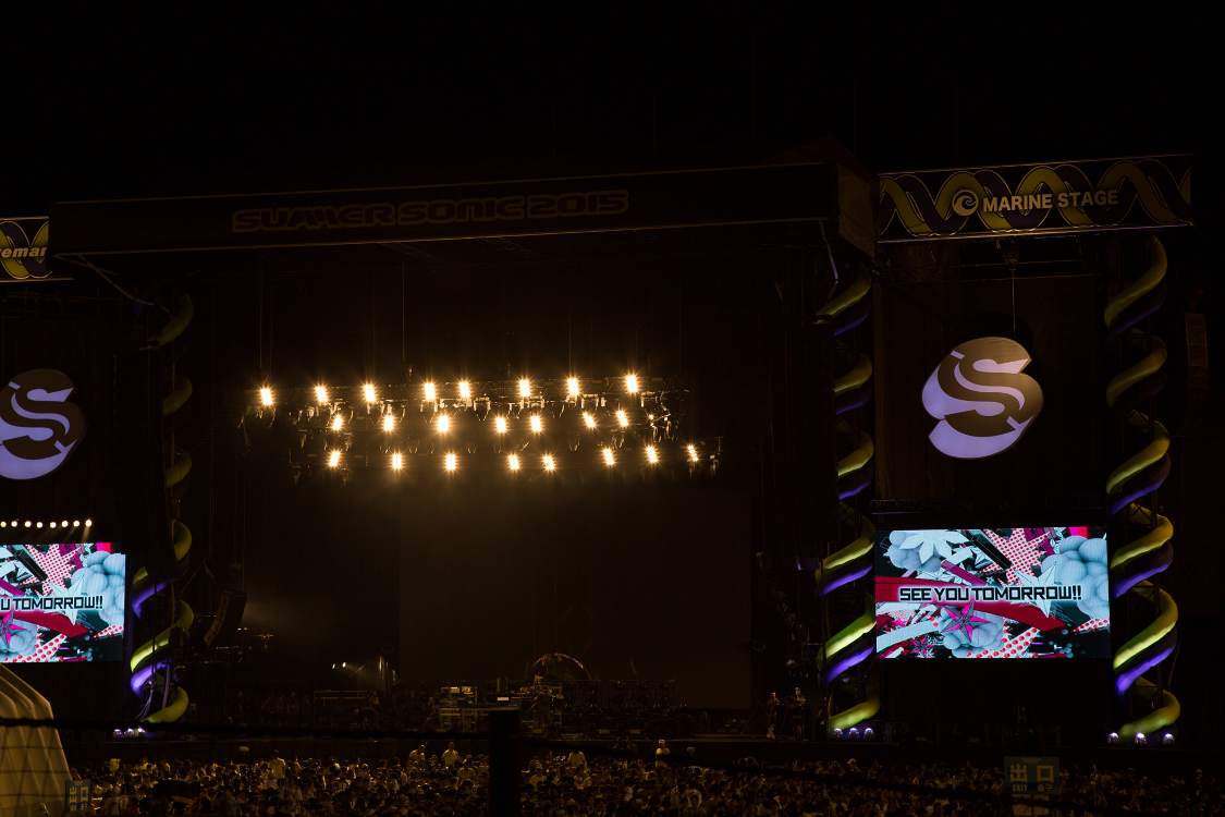 花火終了後、明日に向けての映像が出る。