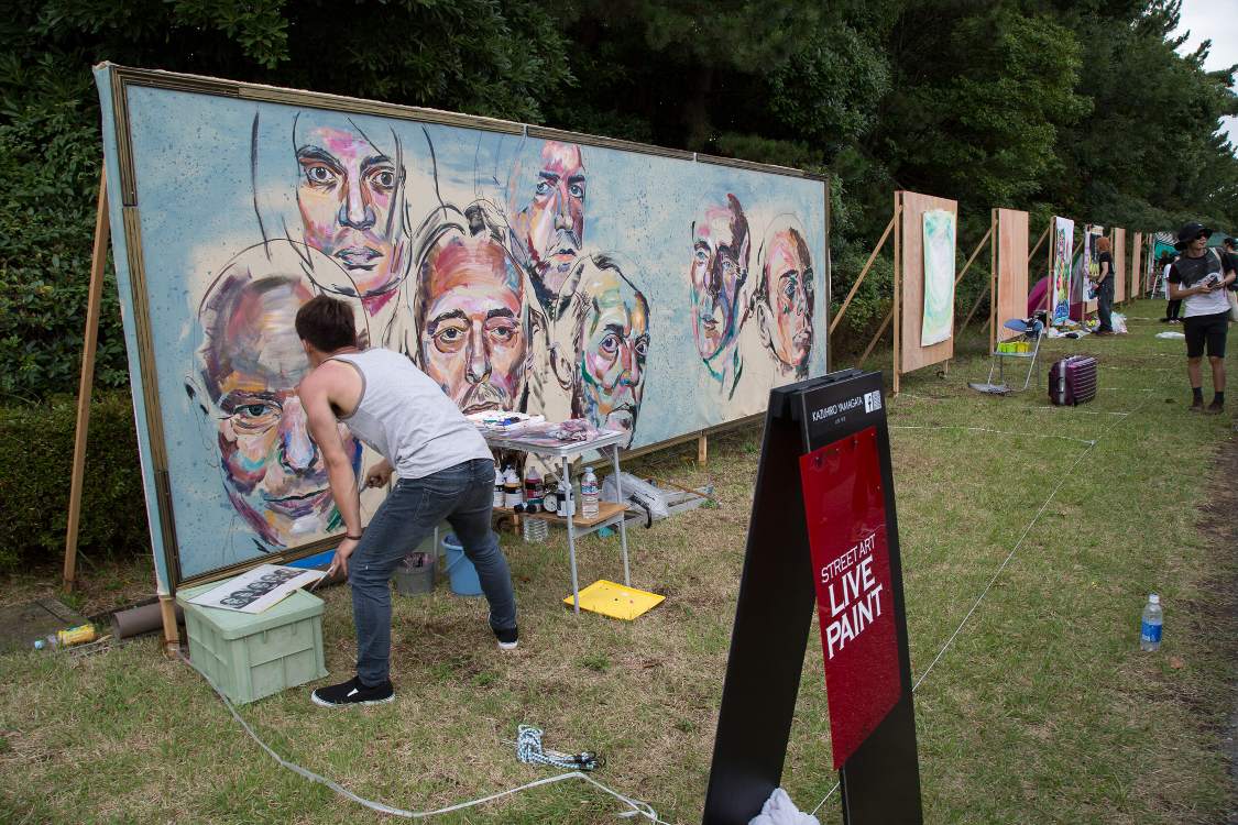 マリンステージのゲートを出てすぐにあるソニッカート。土曜の午後4時25分ごろ。