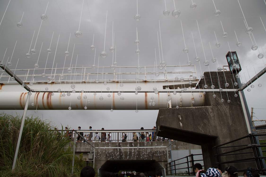 土曜日の天候を考えると、アートの効果がより大きく出ることになりました。