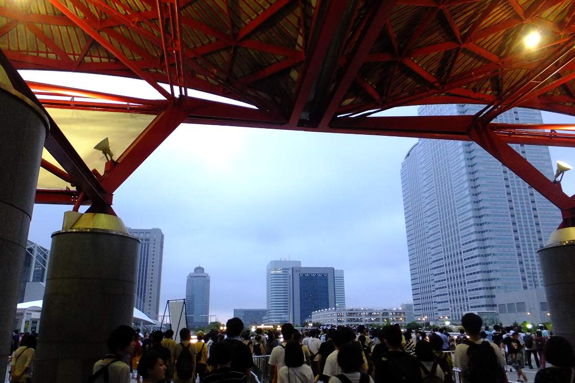 ソニックマニア終演後、入場ゲート付近。