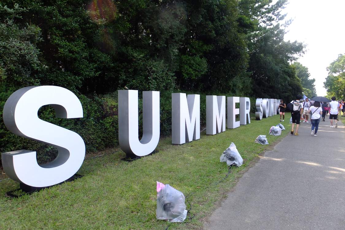 サマーソニックのオブジェ。