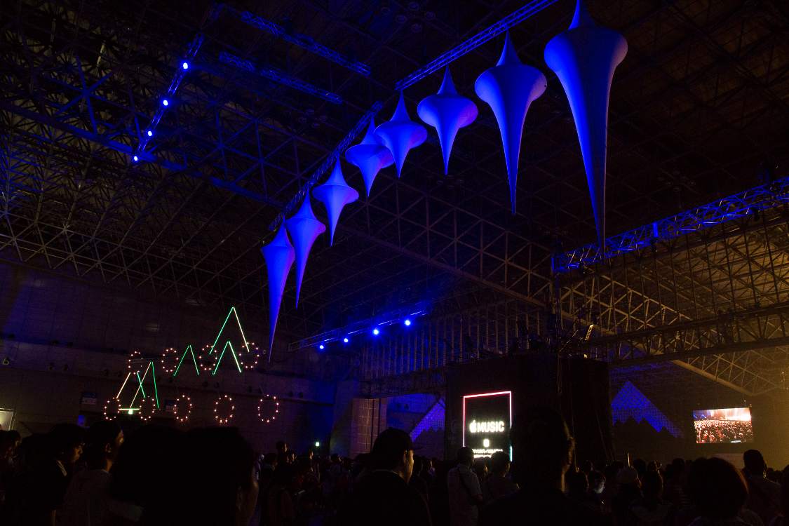 マウンテンステージの装飾。