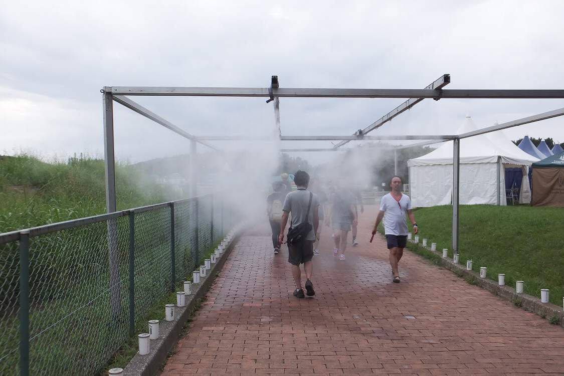 噴霧器がありましたが2日目は曇っていたので効果は薄れました。