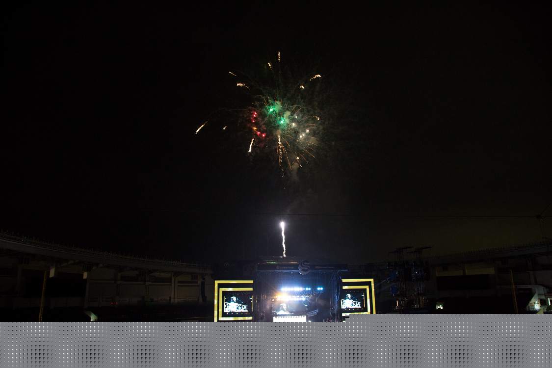 花火のスマイルマーク。