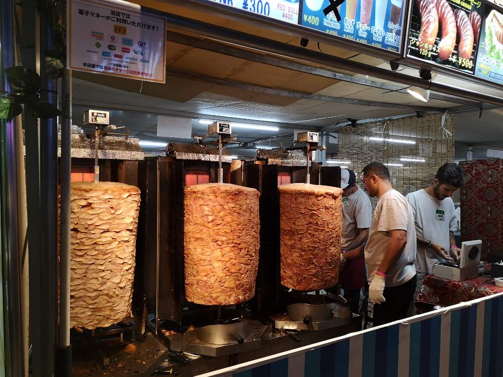 「ドネルケバブ」として有名。