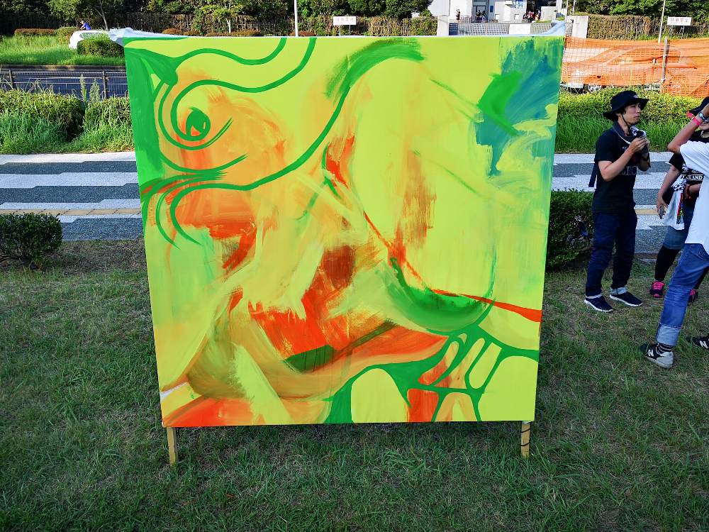 アートの創作風景、その2。