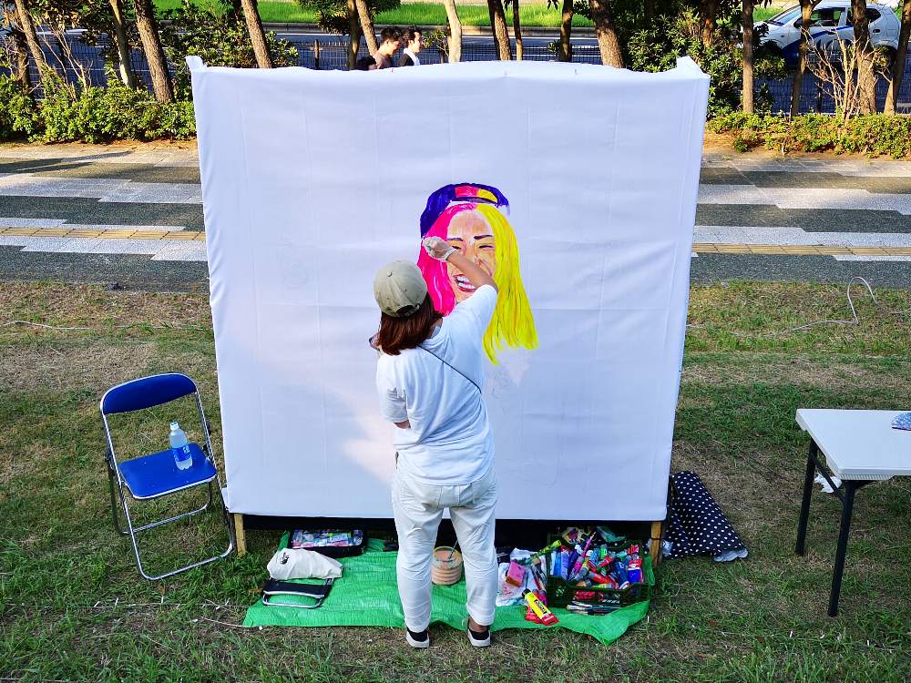 アートの創作風景、その8。