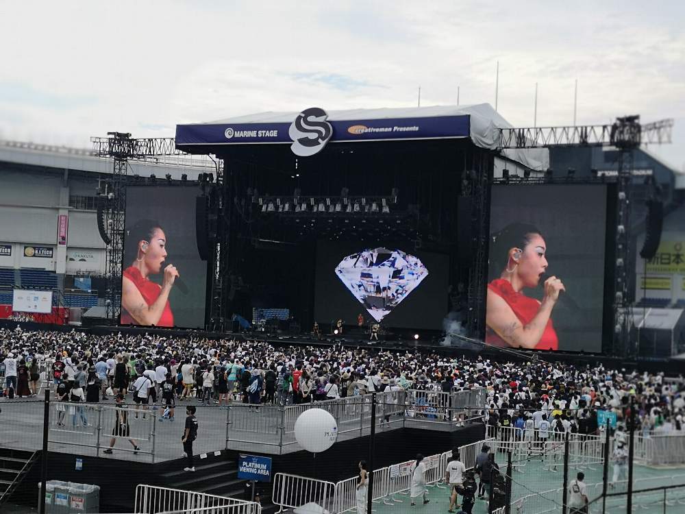 マリンステージ。リナ・サワヤマのころ。メッセージ性の強いライブでした。
