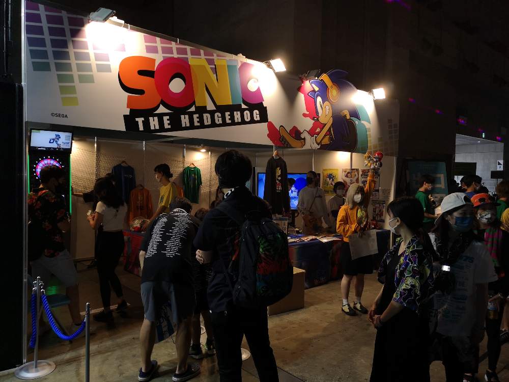 セガ。ソニックステージのスポンサー。